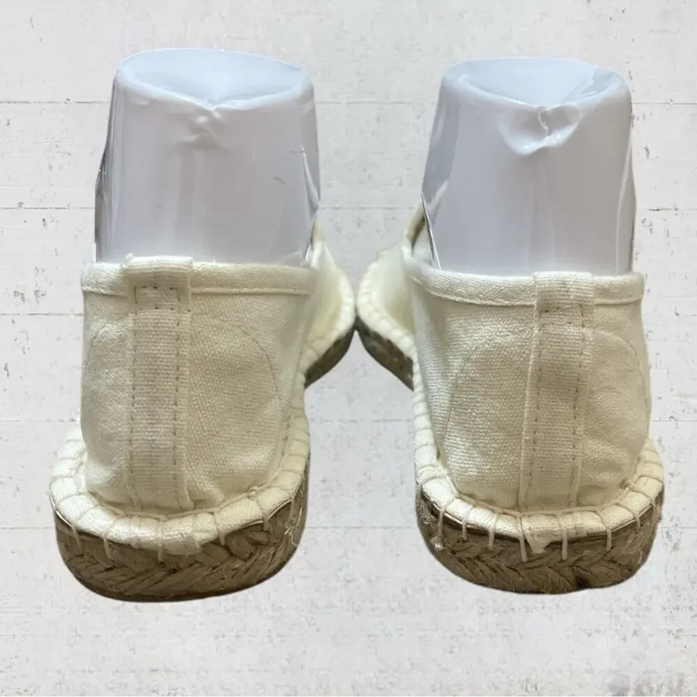 Coldwater Creek Walk With Me Espadrilles Embroidered Butterfly Size 6.5 Boho
